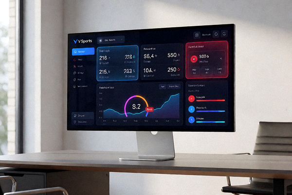 V体育VSPORTS数据中心实时比赛数据分析仪表盘界面展示